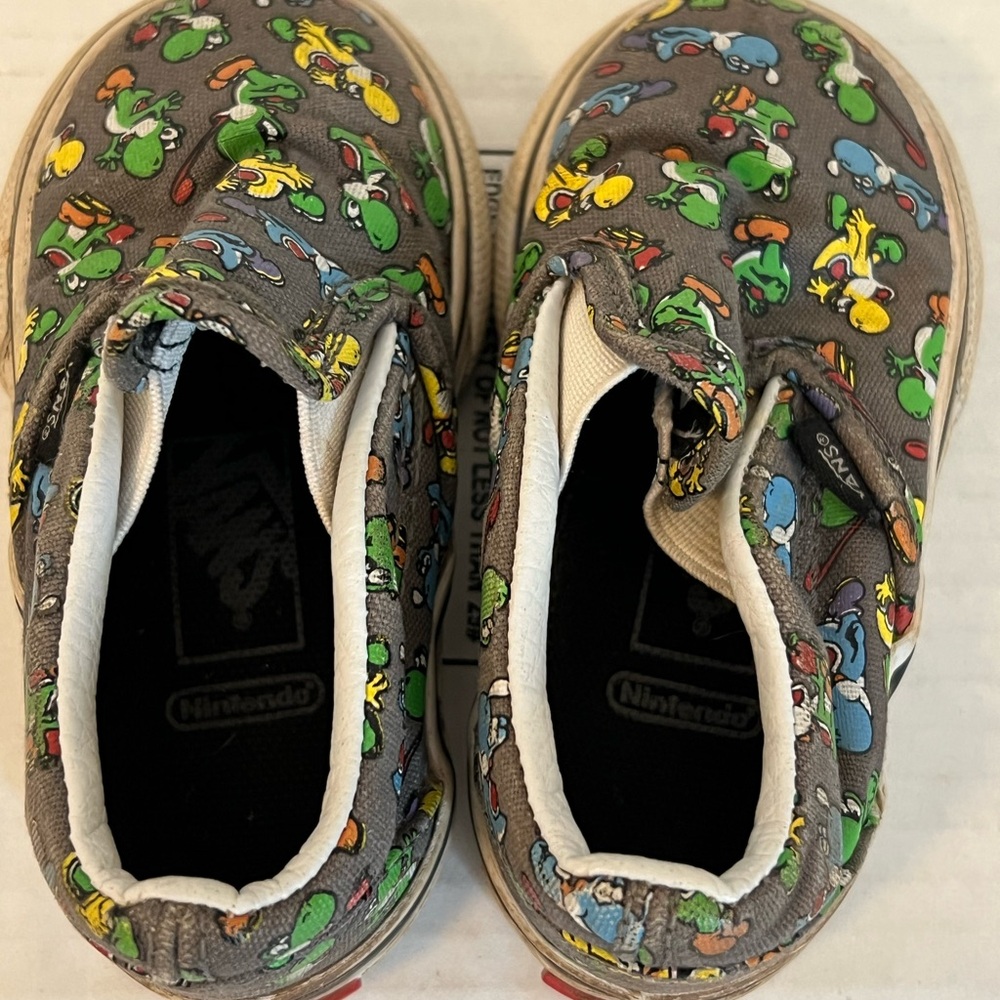 VANS Unisex Classic Slip-on Nintendo Super Mario Kids Toddler US‎ 4 721277 yoshi